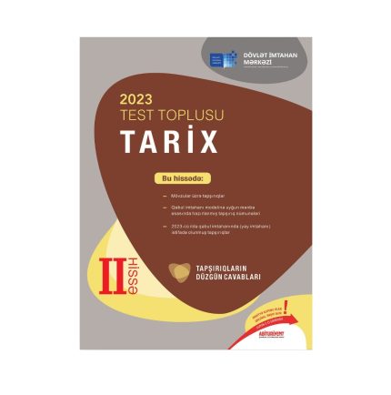 DİM-2023 Tarix test toplusu II hissə