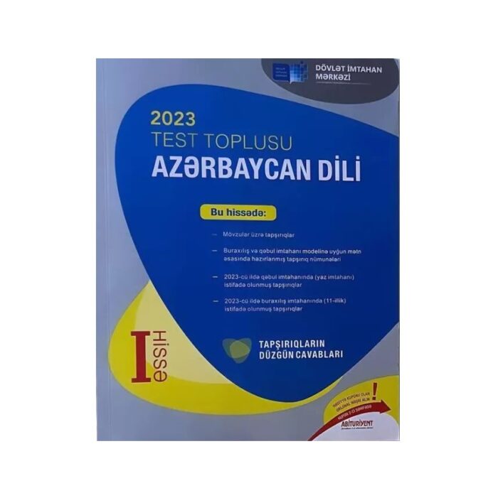 DİM-2023 Azərbaycan dili test toplusu I hissə