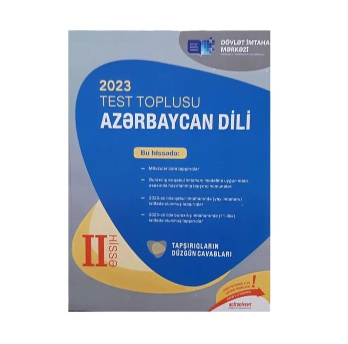 DİM-2023 Azərbaycan dili test toplusu II hissə