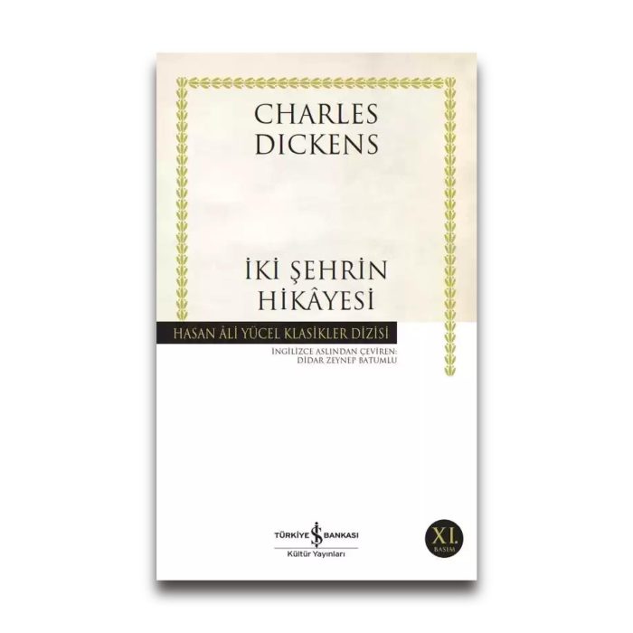 Charles Dickens-in İki Şehrin Hikayesi kitabının ön üz qabığı