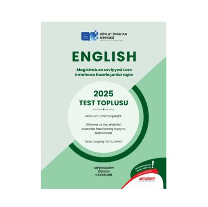 DİM - ENGLİSH(Magistratura səviyyəsi üzrə test toplusu – 2025)