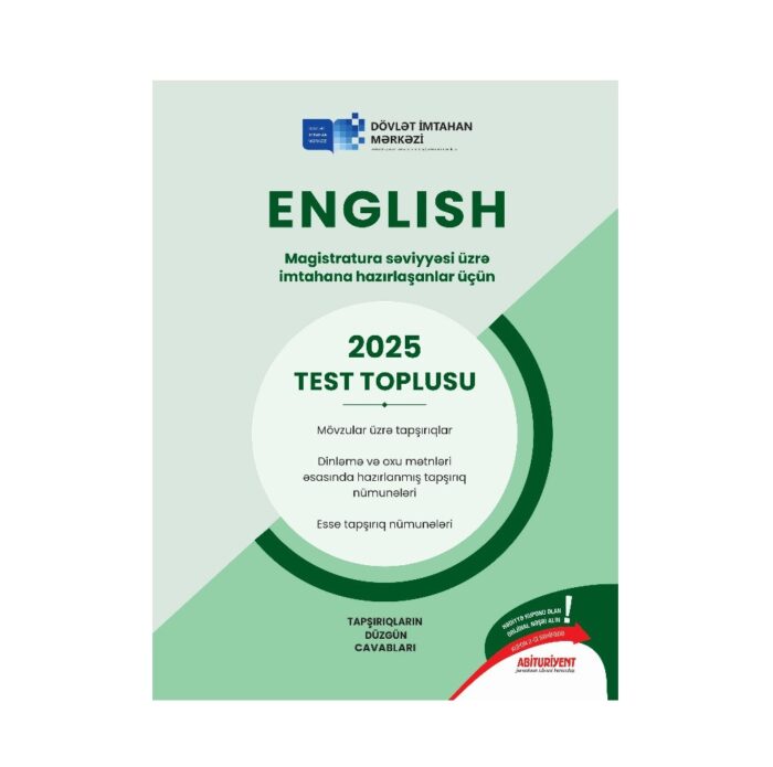 DİM - ENGLİSH(Magistratura səviyyəsi üzrə test toplusu – 2025)