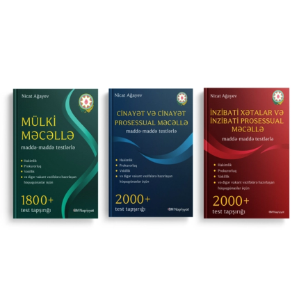 Nicat Ağayev - Mülki, Cinayət, İnzibati Xətalar və Prosessual Məcəllələr. 2026. test toplusu,