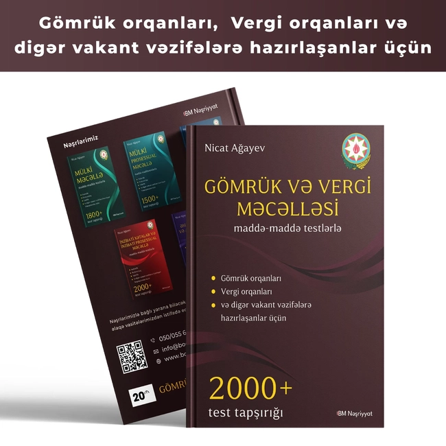 Nicat Ağayev - Gömrük və Vergi Məcəlləsi 2026
